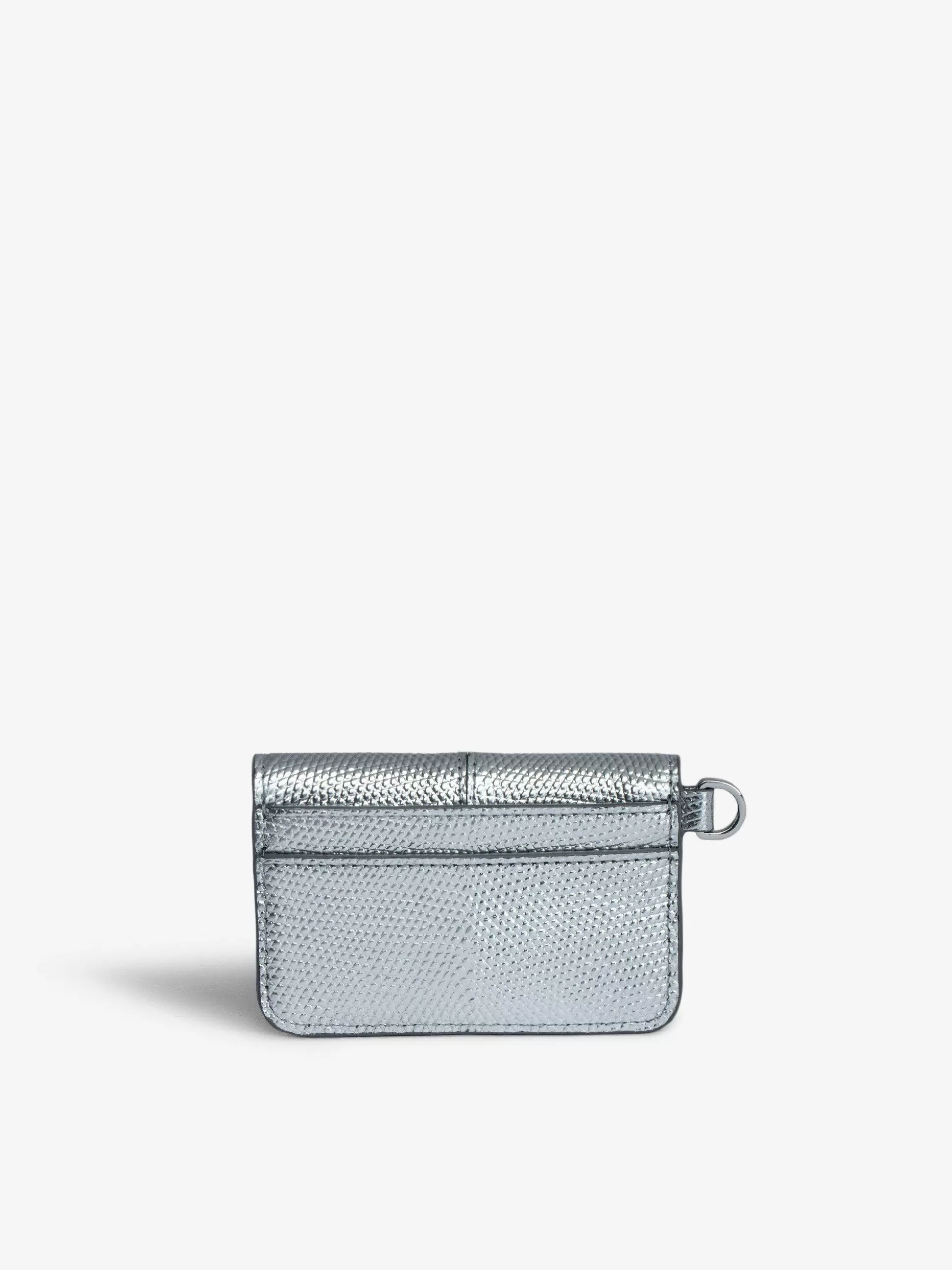 Zadig&Voltaire Lommebøker Og Vesker^Borderline Pass Card Holder Preget Metallic Solv