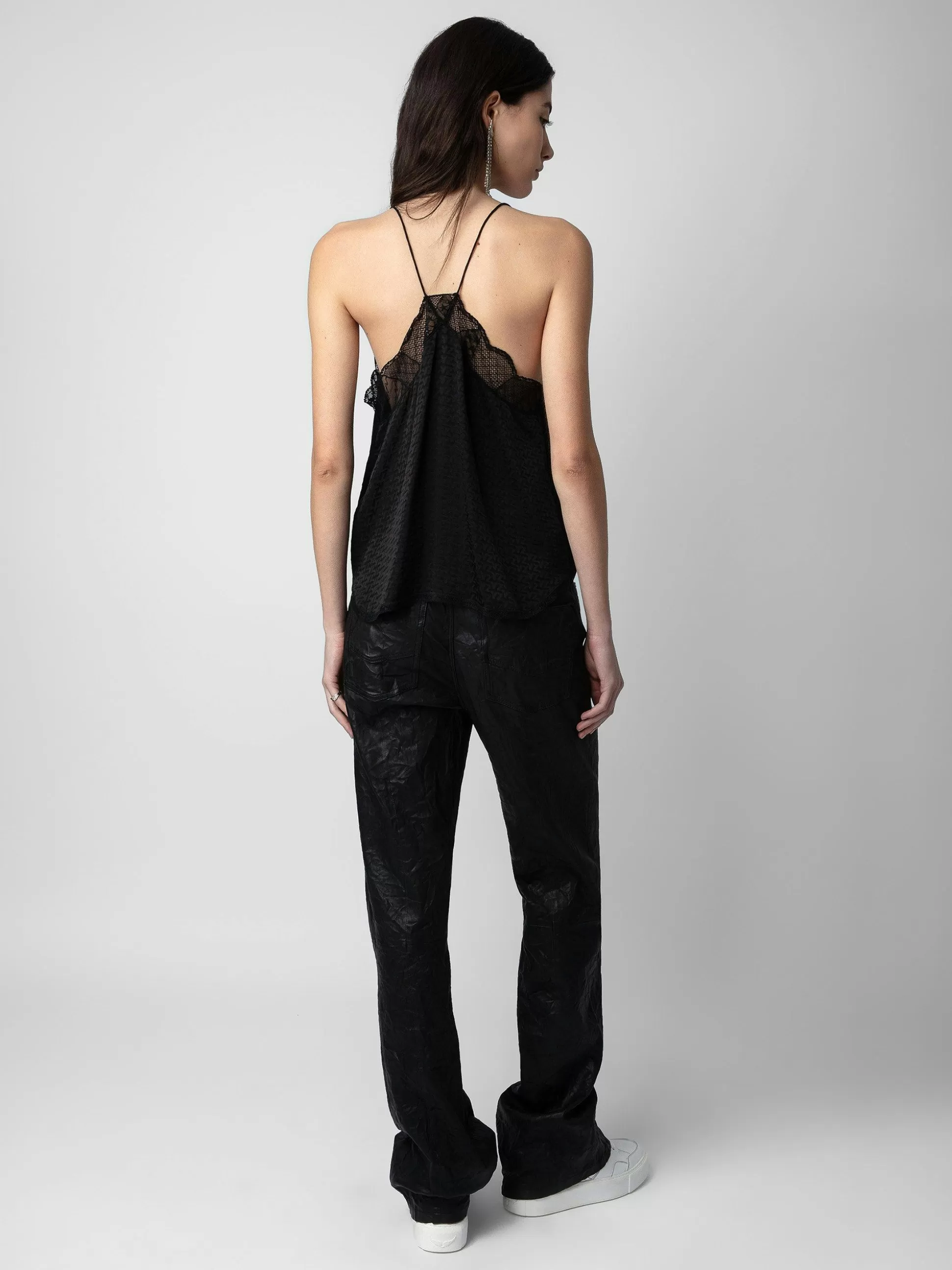 Zadig&Voltaire Topper Og Skjorter^Christy Silk Jacquard Camisole Svart