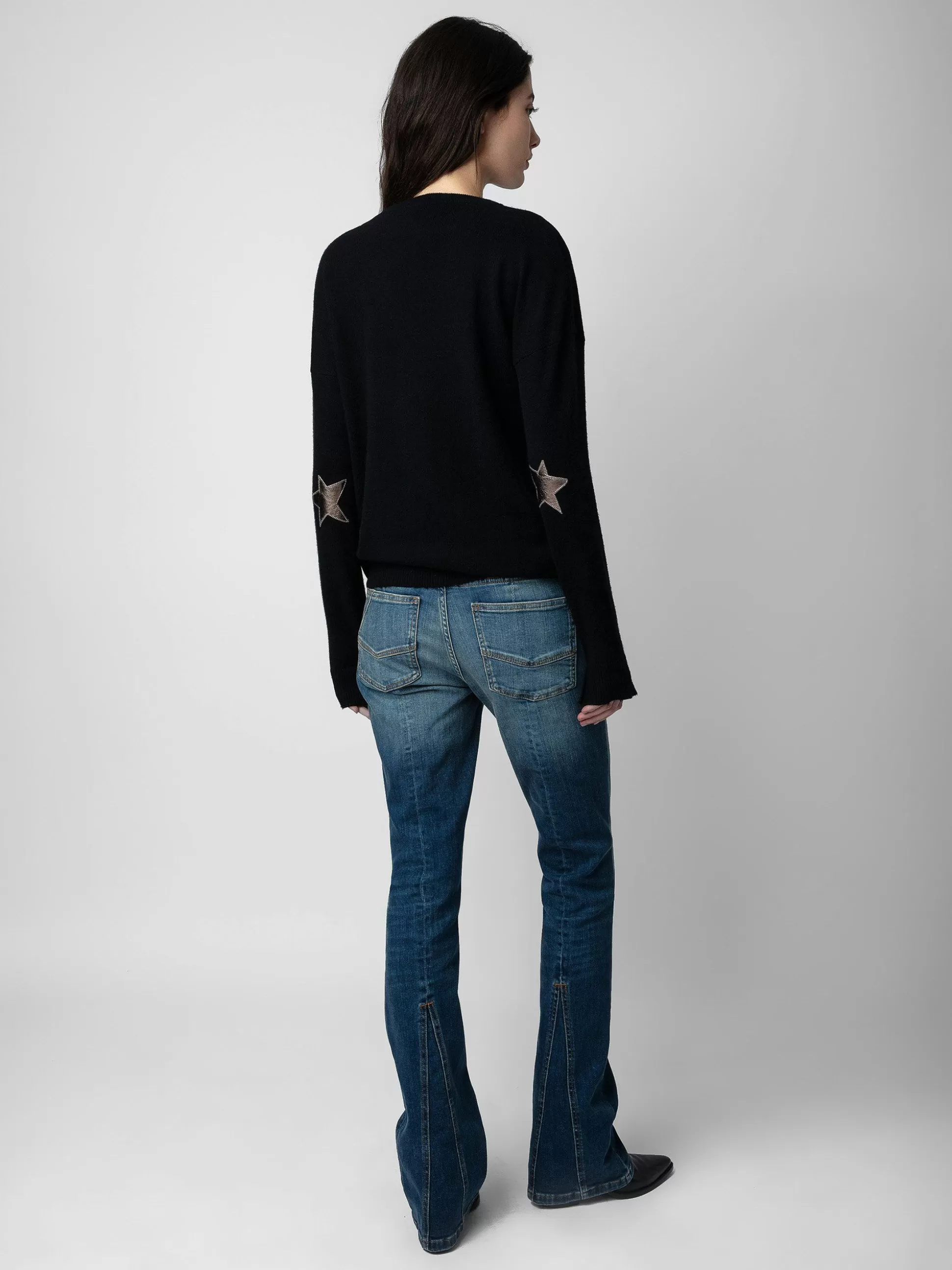 Zadig&Voltaire Gensere Og Cardigans^Cici Patch Genser 100% Cashmere Svart