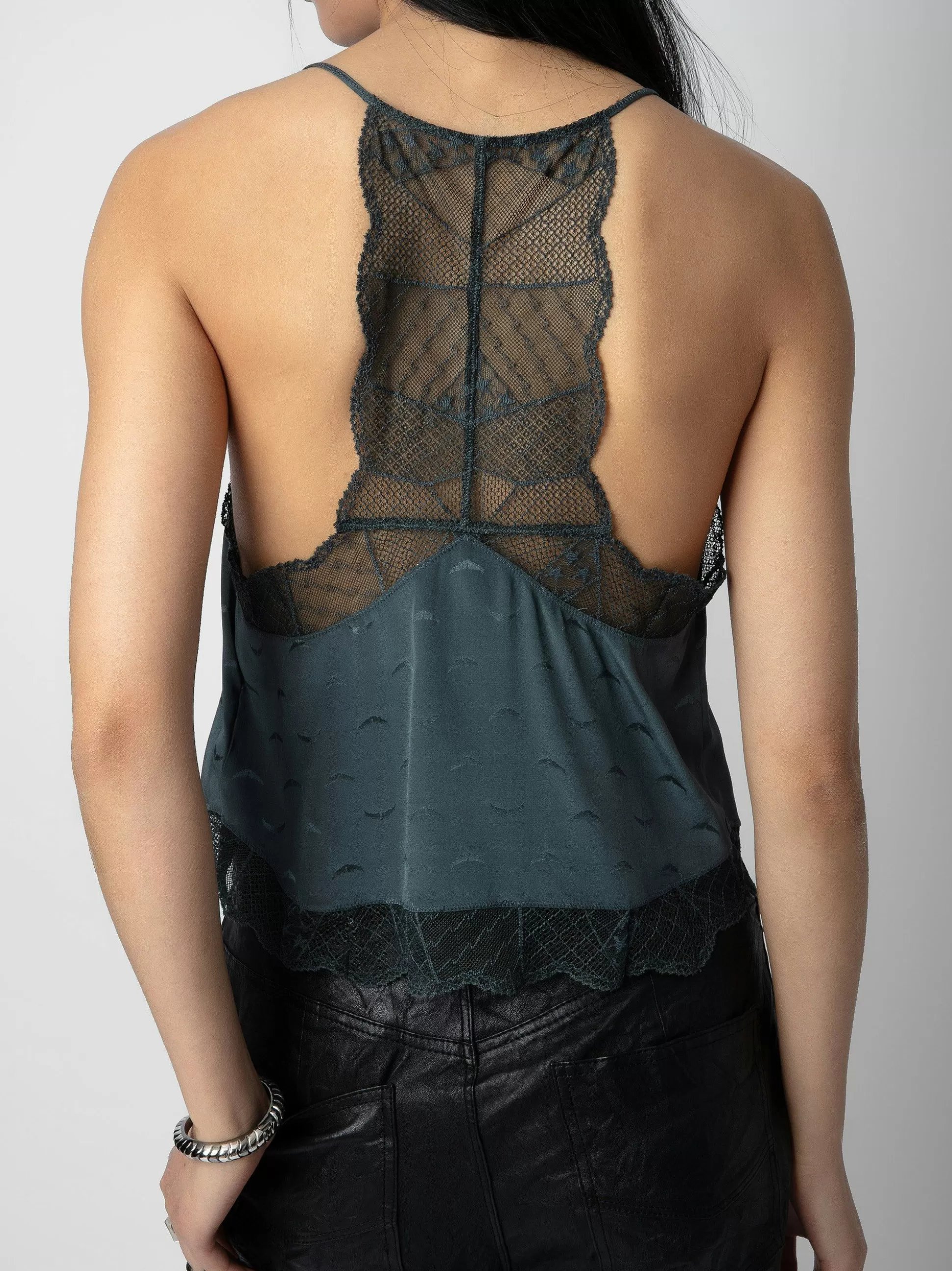 Zadig&Voltaire Topper Og Skjorter^Claudy Silk Jacquard Camisole Heller Ikke Jeg