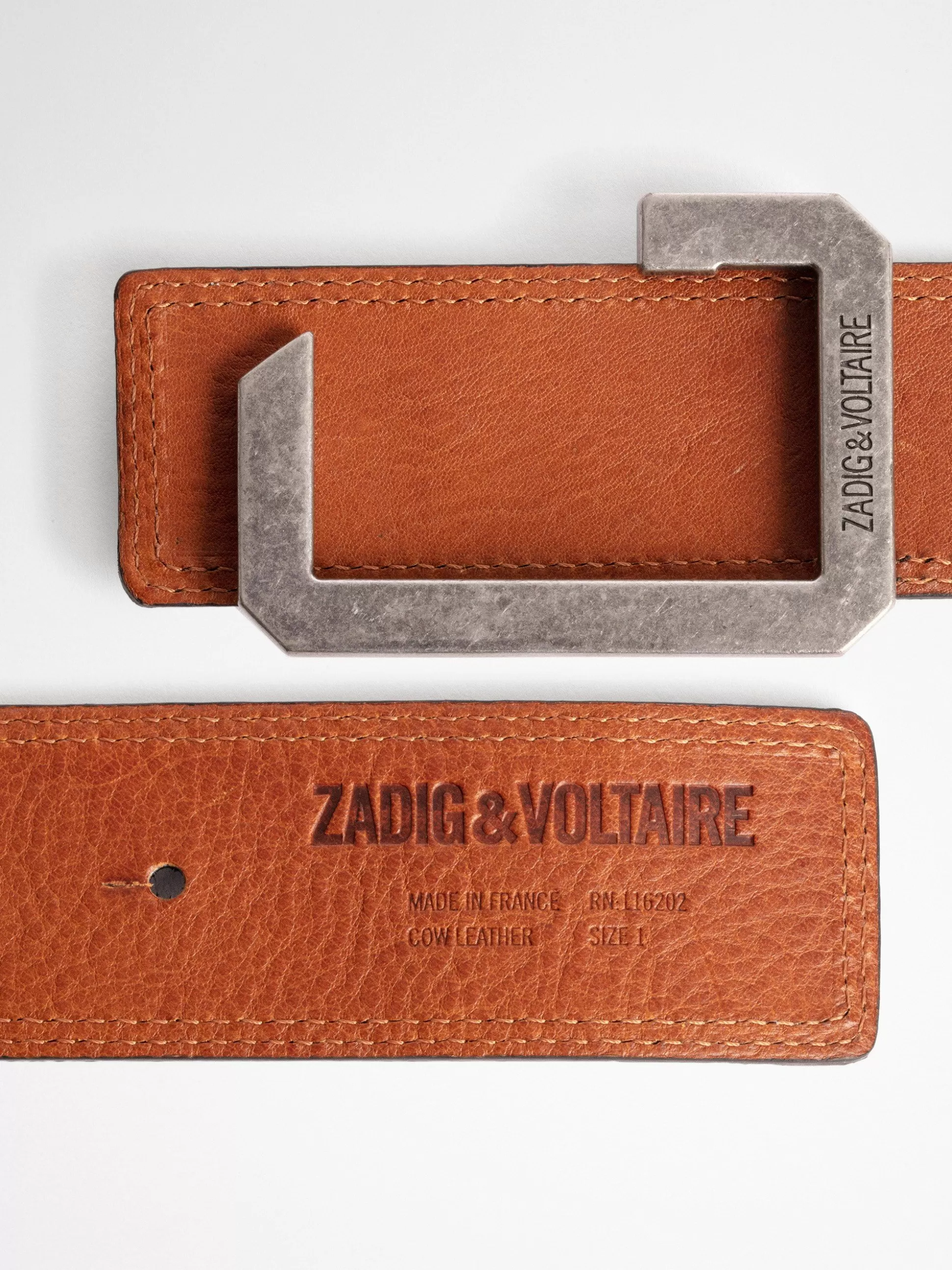 Zadig&Voltaire Belter^Det Vendbare Beltet Cognac