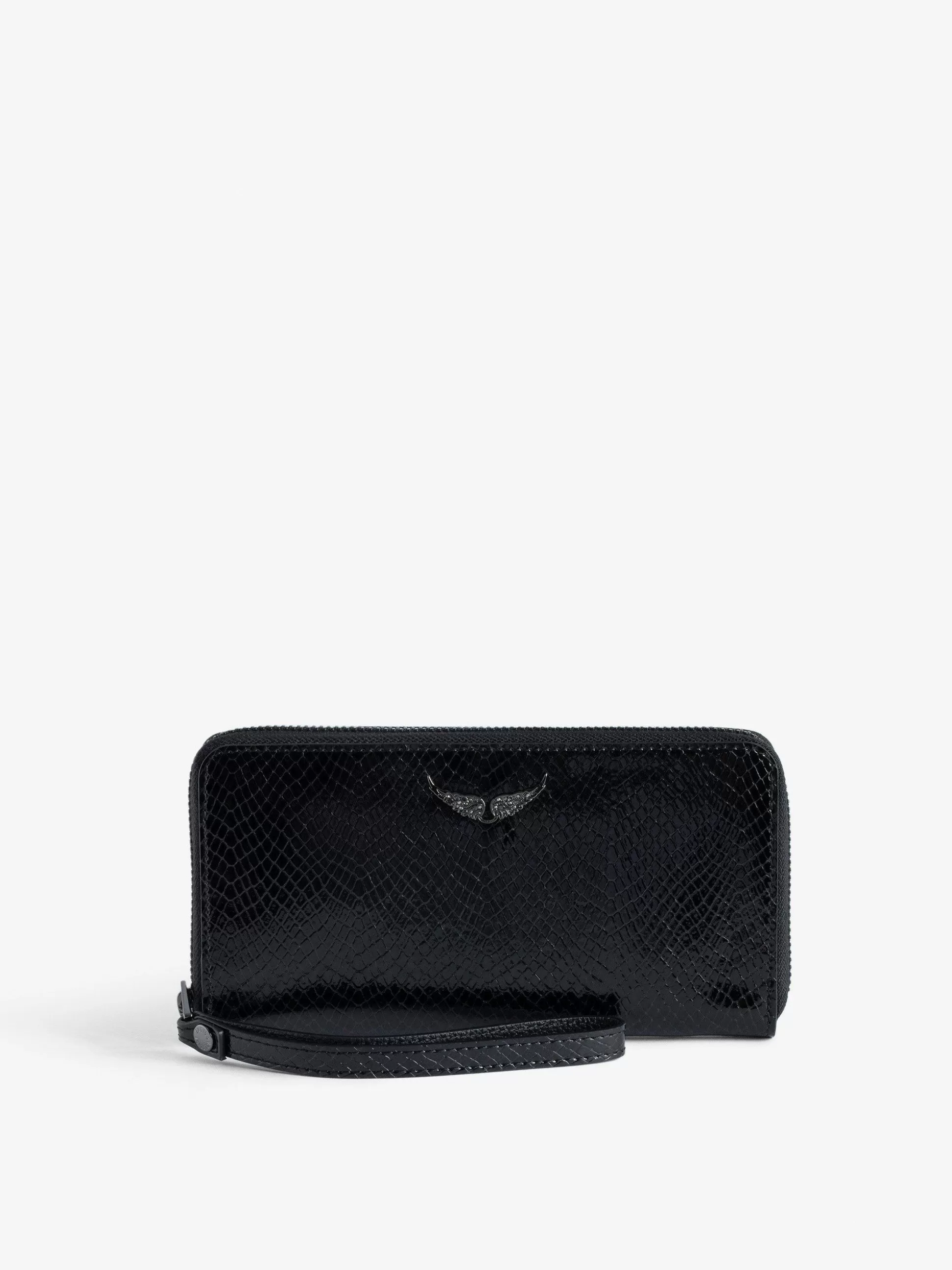 Zadig&Voltaire Lommebøker Og Vesker^Glossy Wild Embosse Companion Wallet Svart