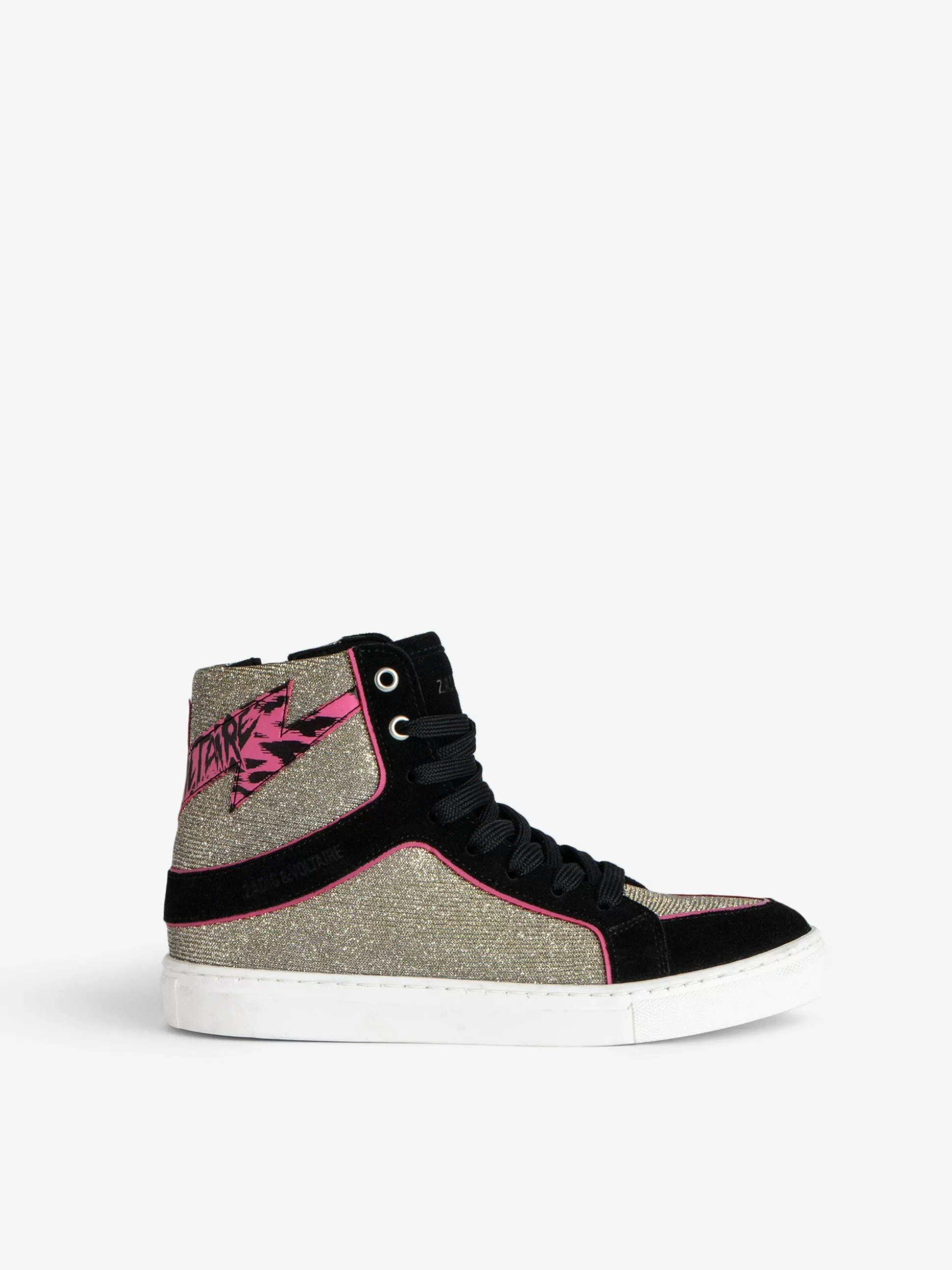 Zadig&Voltaire Barn^Jente Zv1747 High Flash High Top Joggesko Svart