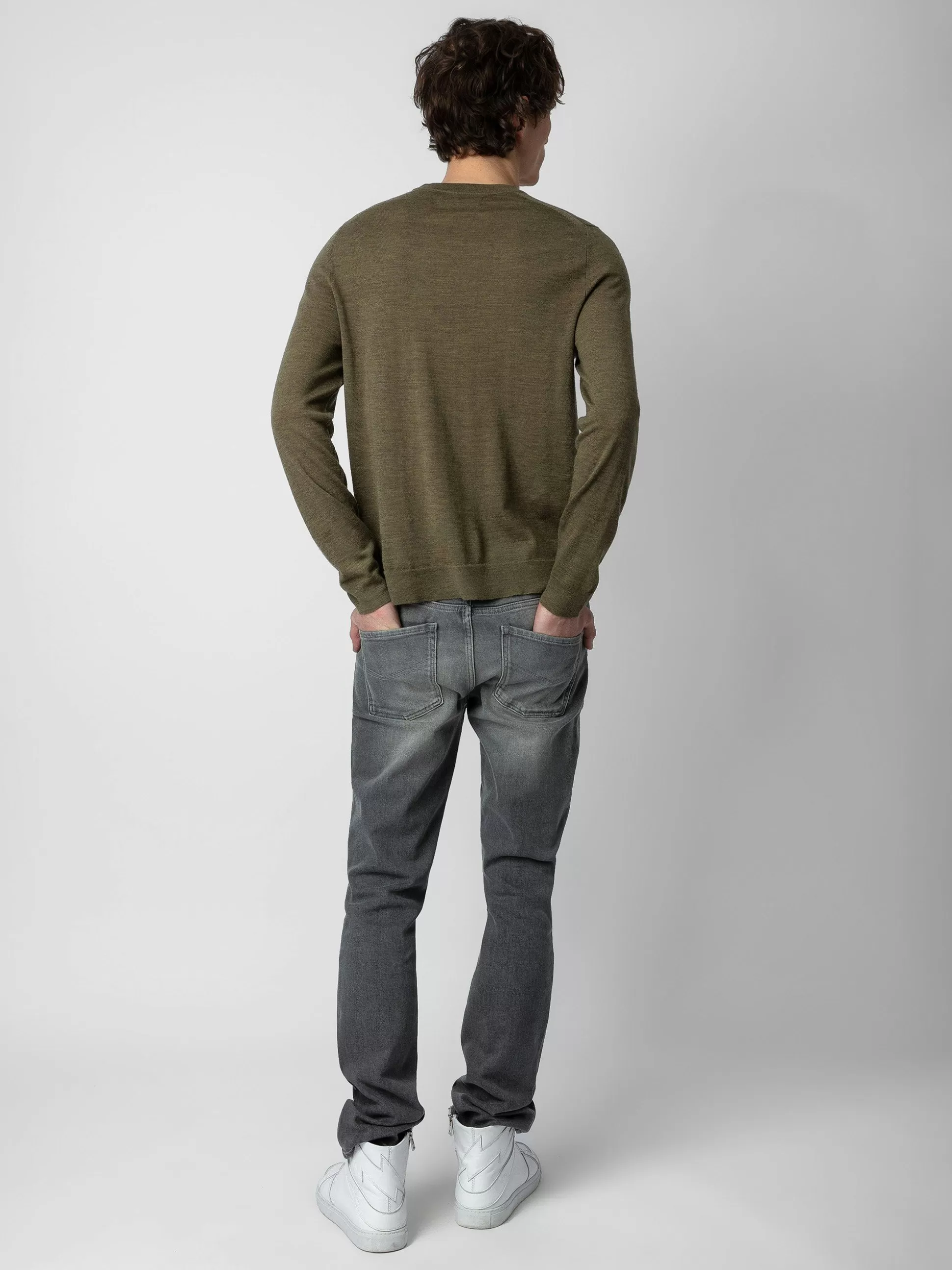 Zadig&Voltaire Gensere Og Cardigans^Kennedy-Genser 100 % Merinoull Brukt Khaki