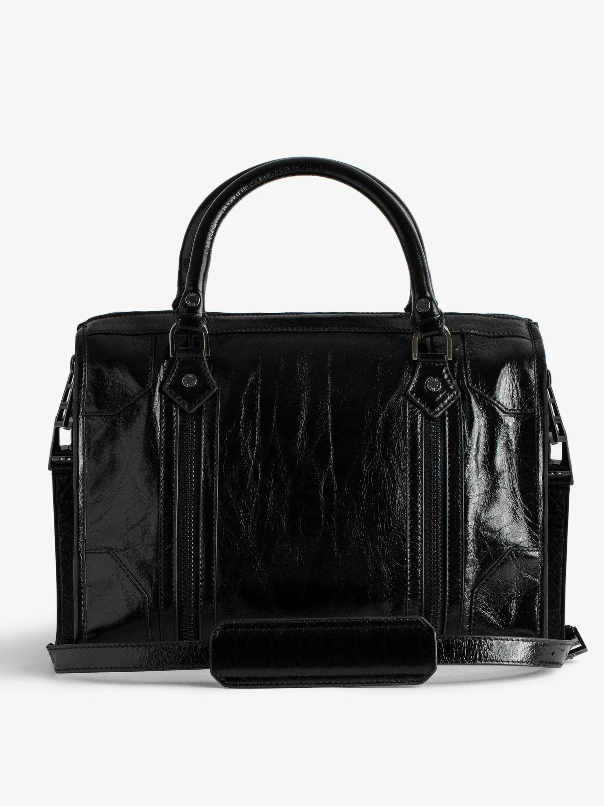 Zadig&Voltaire Håndvesker^Sunny Medium #2 Vintage Patent Bag Svart