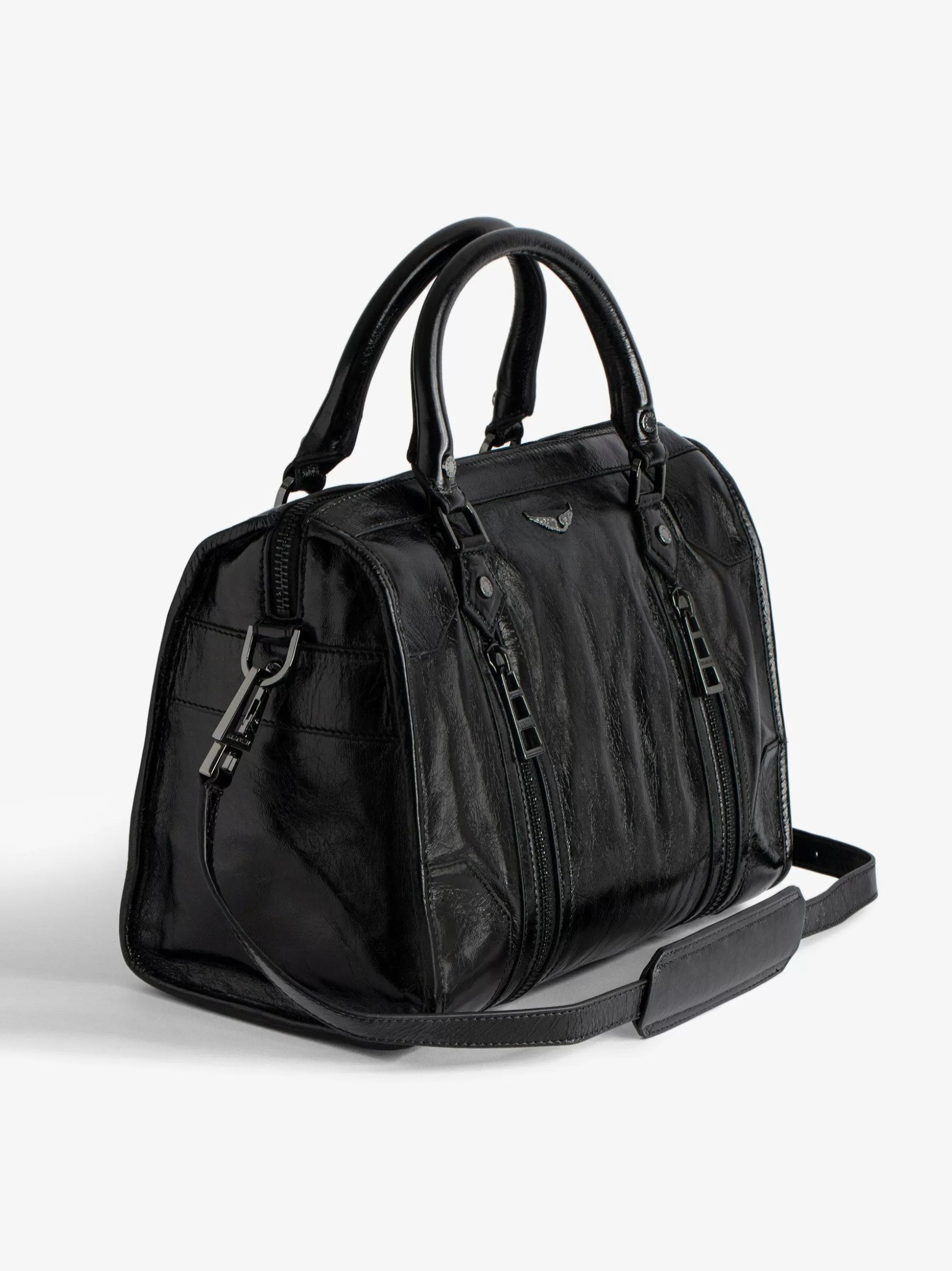 Zadig&Voltaire Håndvesker^Sunny Medium #2 Vintage Patent Bag Svart