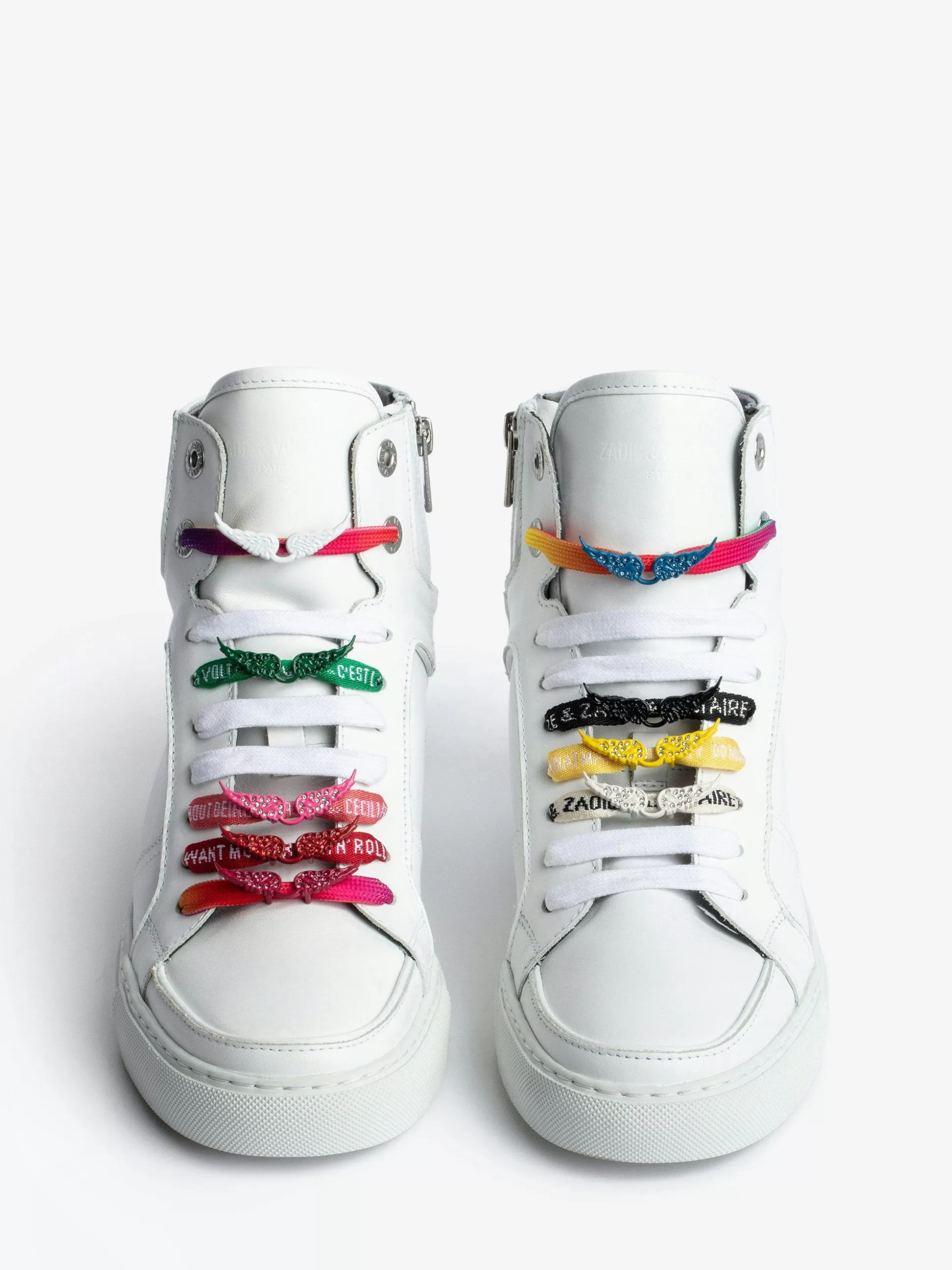 Zadig&Voltaire Sko^Swing Your Wings Shoelisse Charms Neon Rosa