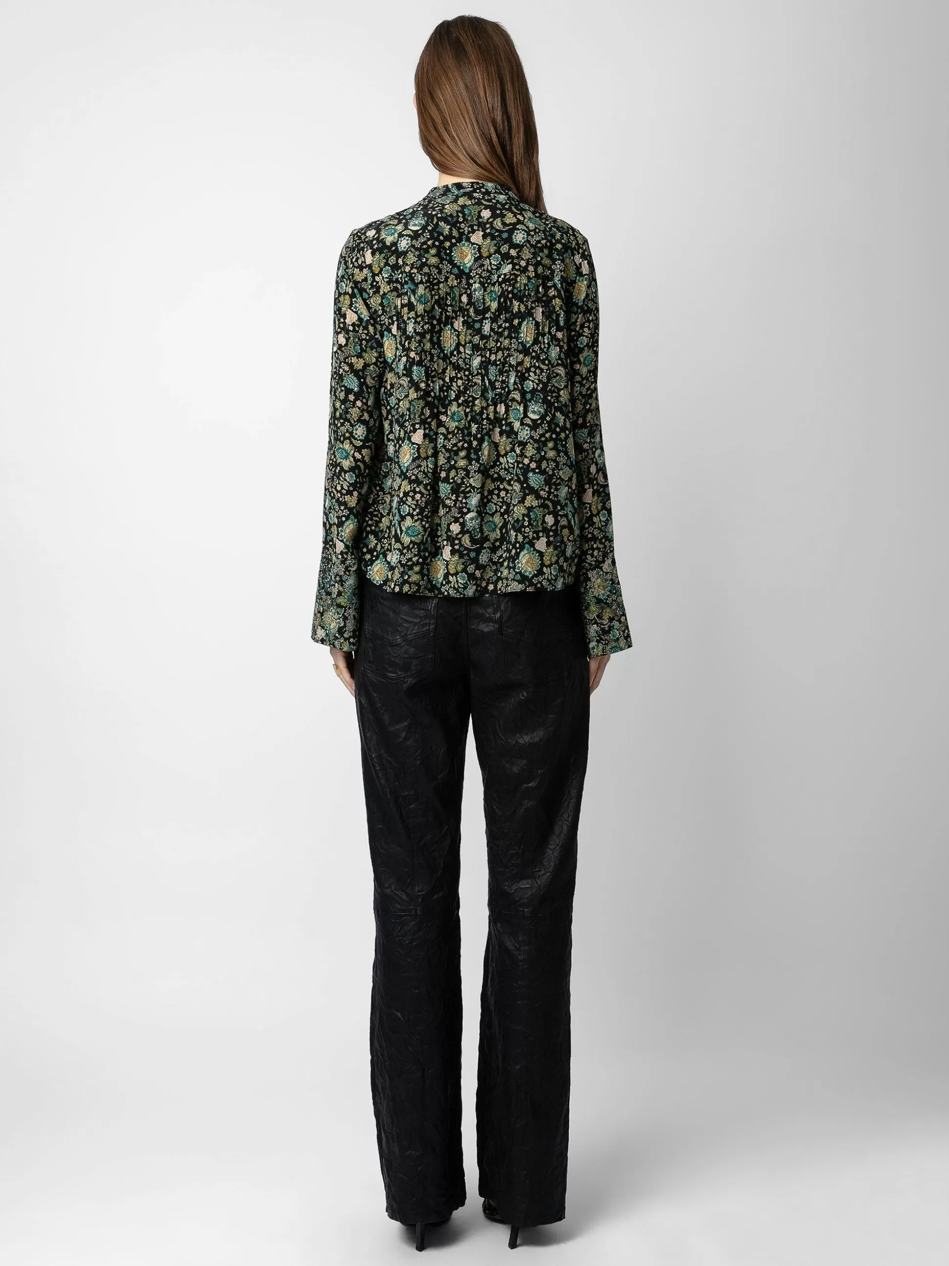 Zadig&Voltaire Topper Og Skjorter^Taika Silk Rhinestone Bluse Svart