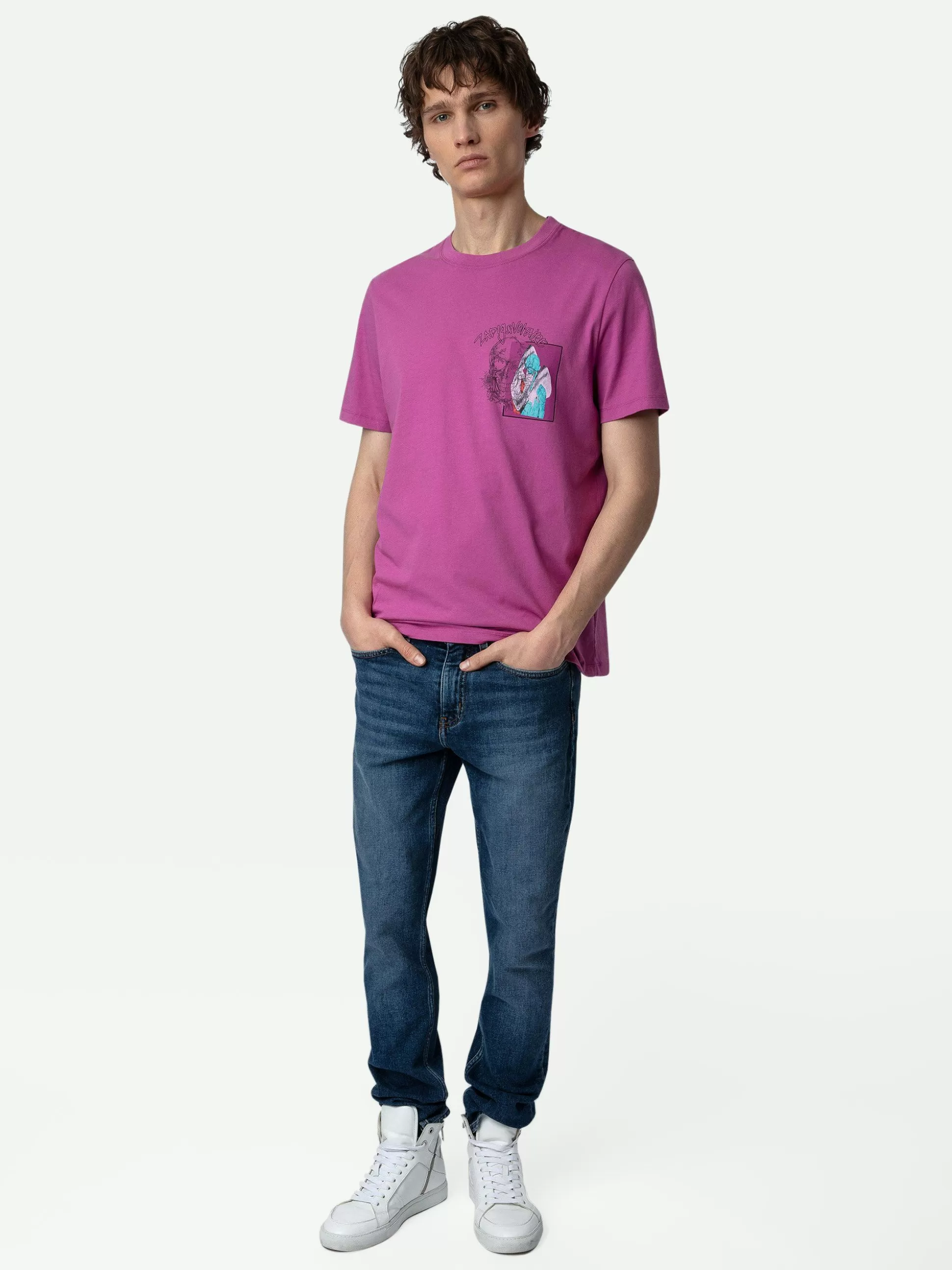 Zadig&Voltaire T-Skjorter Og Tunisere^Ted Photoprint T-Skjorte Anemone