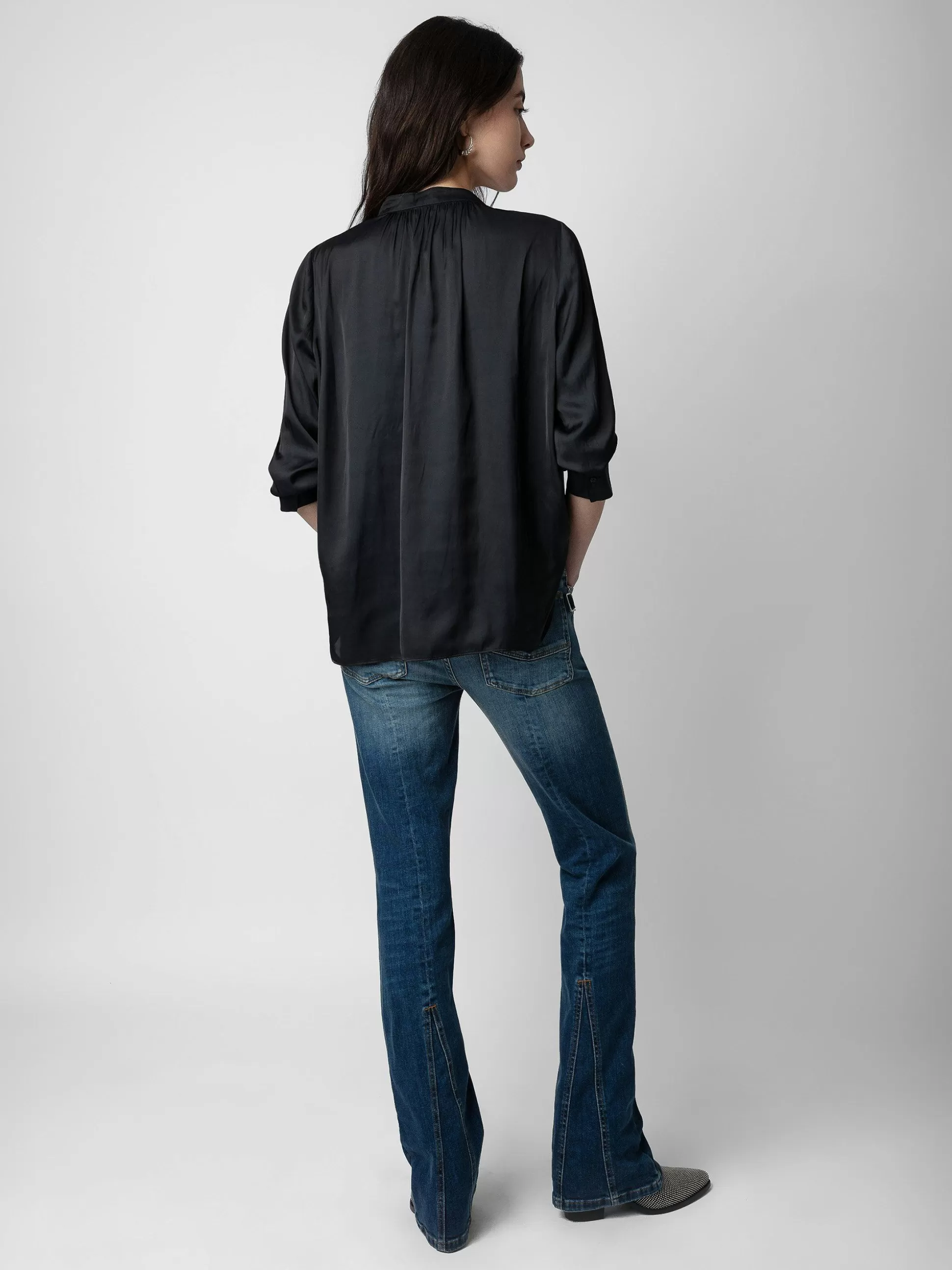 Zadig&Voltaire Topper Og Skjorter^Tink Satin Bluse Svart