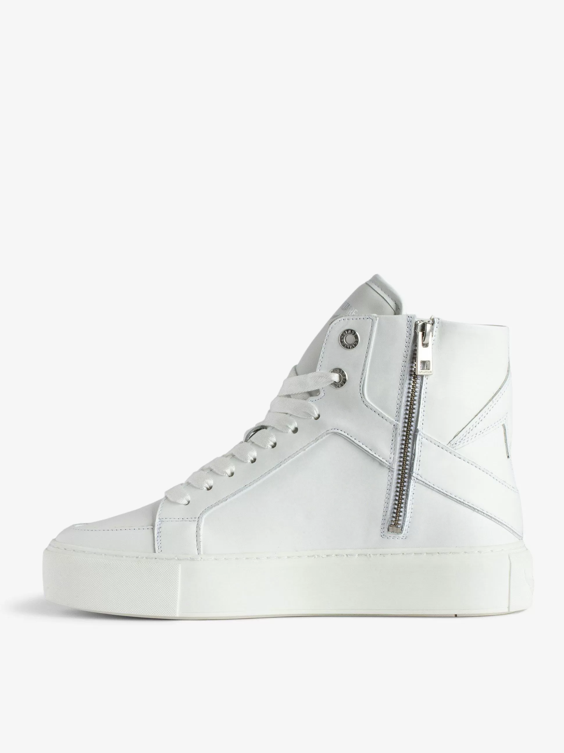 Zadig&Voltaire Sko^Zv1747 High Flash Platform High Top Joggesko Hvit