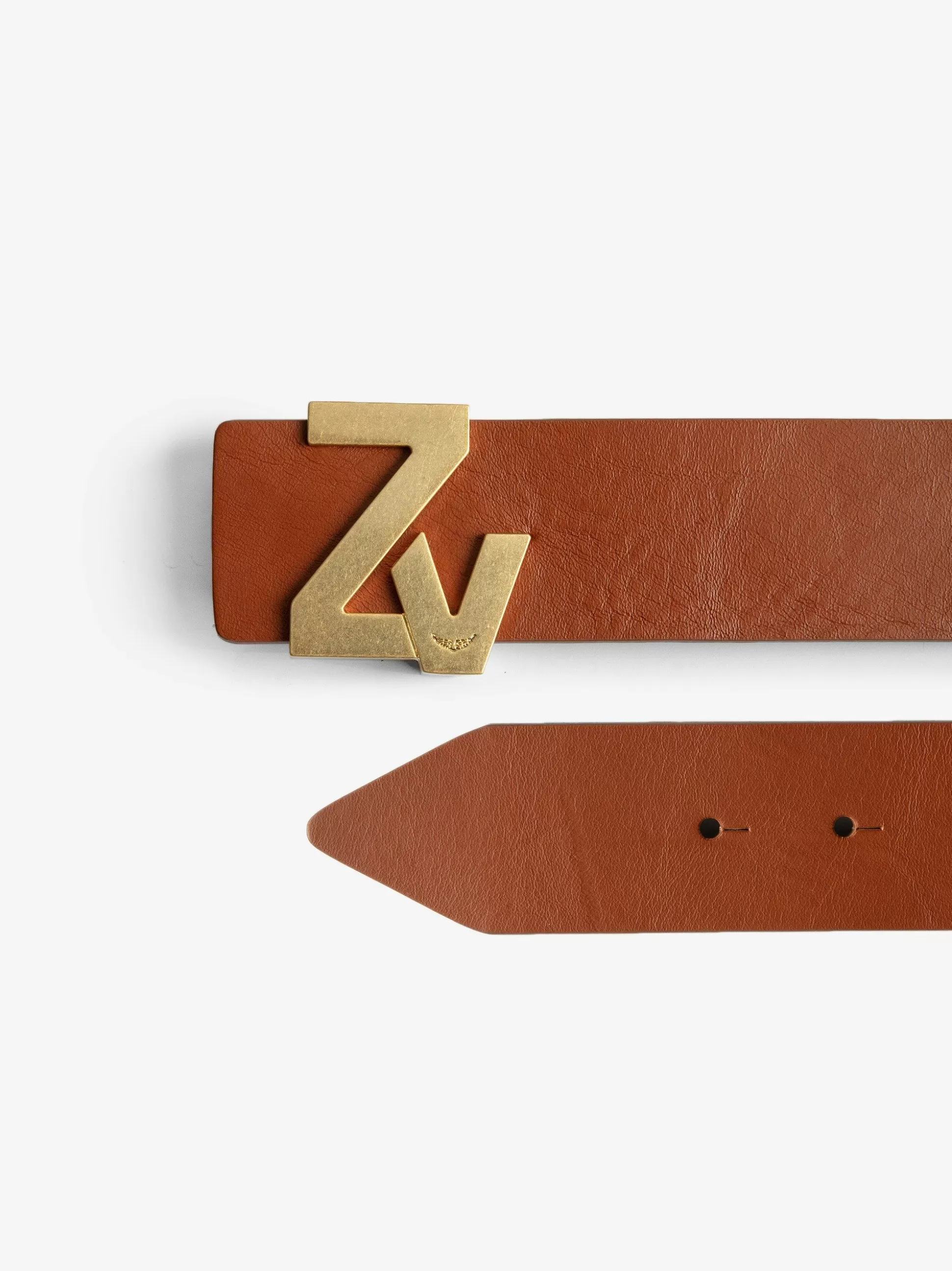 Zadig&Voltaire Belter^Zv Belt Initiale La Belt Tan