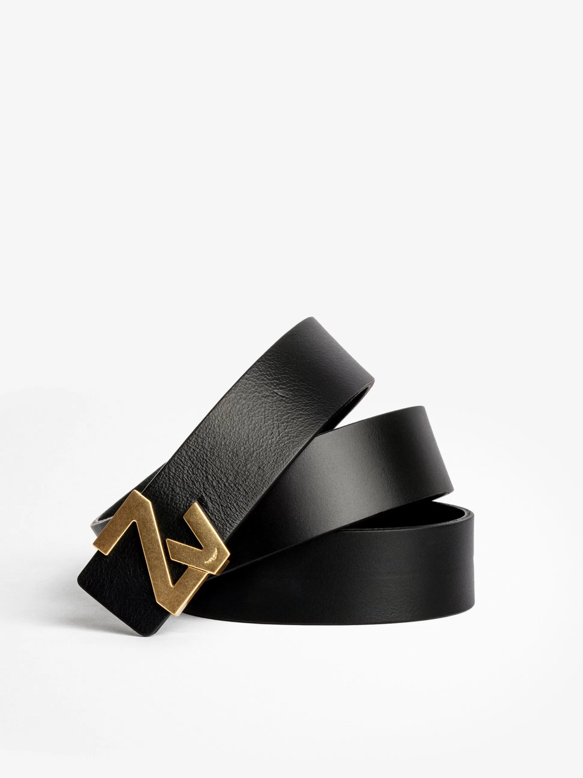 Zadig&Voltaire Belter^Zv Initial Belt Minibeltet Svart