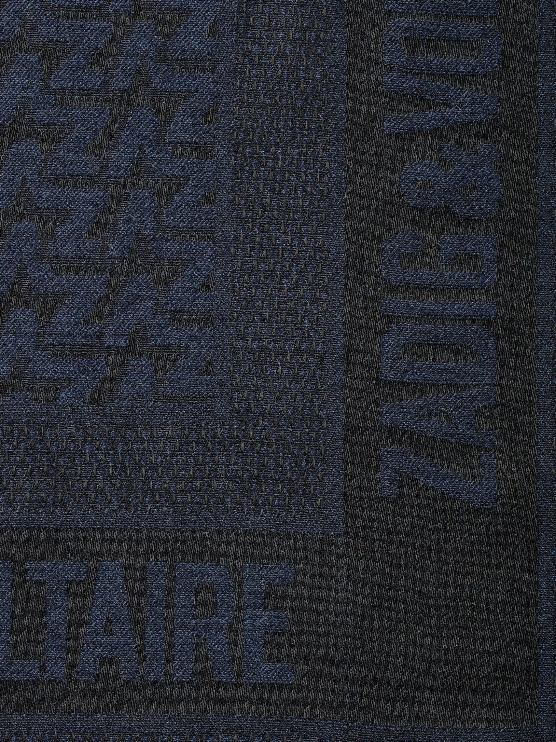 Zadig&Voltaire Skjerf^Zv Initial Glenn Scarf Blekk