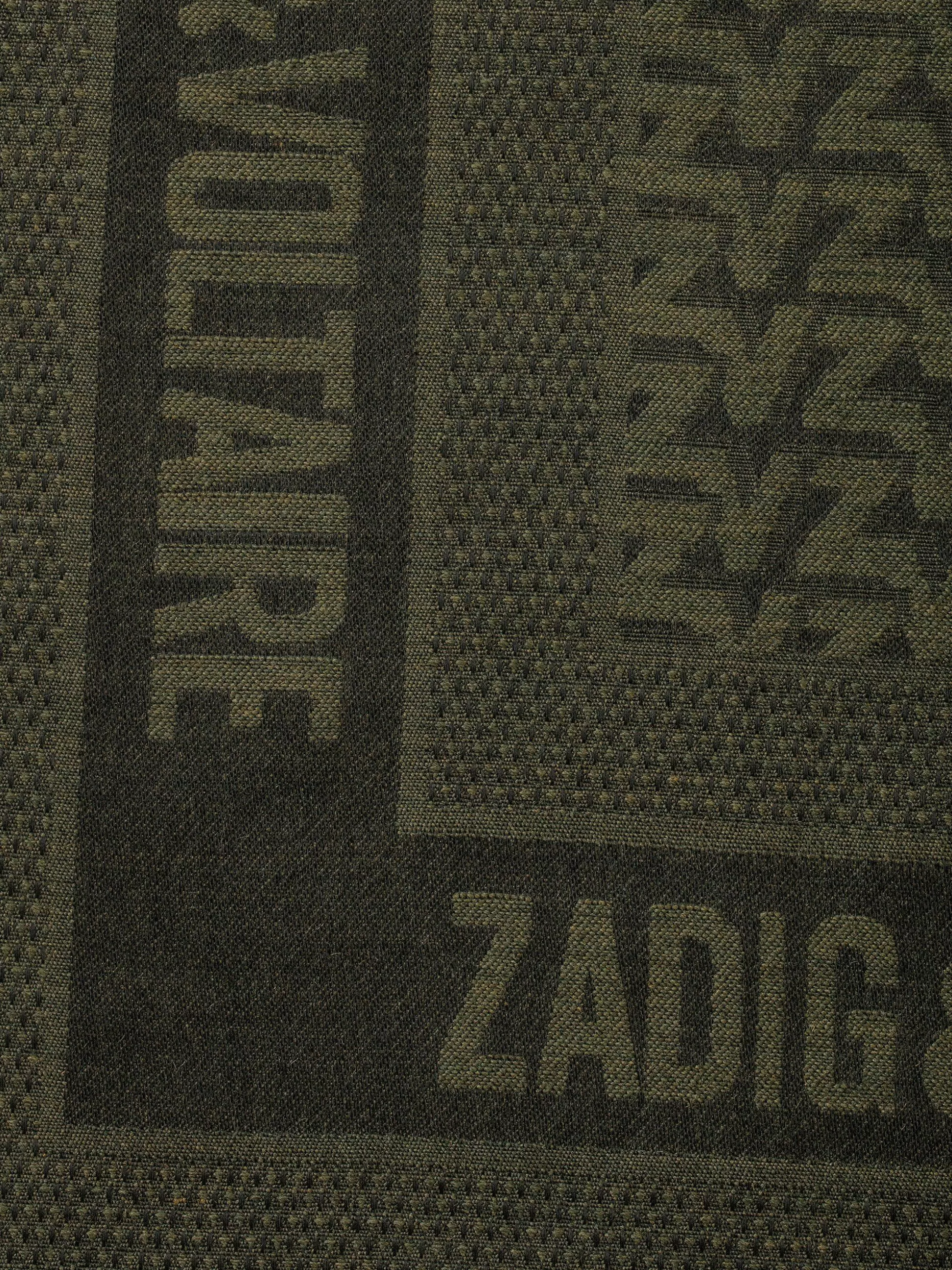 Zadig&Voltaire Skjerf^Zv Initial Glenn Scarf Kaki